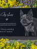 Engraved Black Granite Garden Stone with Photos - Gifts for Those Who Lost Pets, Perfect for Dog Lovers, Cat Owners, and Pet Enthusiasts