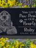 Engraved Photo Memorial Plaque: Cemetery Marker | Outdoor Headstone Tombstone | Custom Pet Loss Gift | Dog Cat Garden Tribute Grave Stone