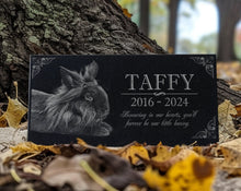 Rabbit Burial Stone | Pet Headstone Photo | Engraved Granite Outdoor Memorial Plaque for Rabbits | Rabbit Memory Stone | Bunny Lovers Gift