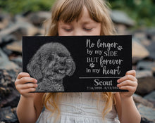 Engraved Photo Memorial Plaque: Cemetery Marker | Outdoor Headstone Tombstone | Custom Pet Loss Gift | Dog Cat Garden Tribute Grave Stone