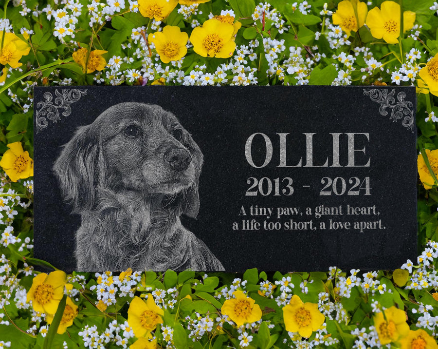 Personalized deals dog gravestones