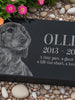 Personalized Pet Memorial Stone | Custom Grave Marker | Engraved Headstone for Cats & Dogs | Outdoor Animal Burial Monument | Pet Tombstone