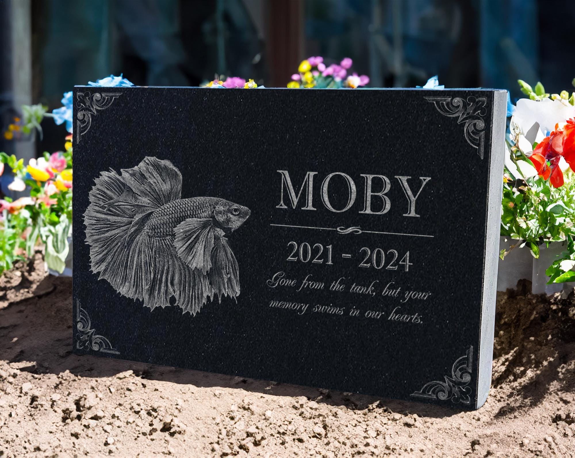 Guinea Pig Memorial Garden Stone | Ideal for Honoring Guinea Pigs, Hamsters, Rabbits, or Small Pets | Pet Grave Marker | Engraved Headstone