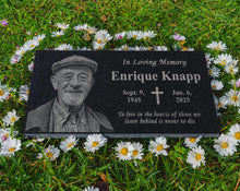 Headstone Grave Marker: Graveyard Headstone | Headstone for grave site | Headstone for Cemetery | Headstone Granite | Headstone w/ Picture