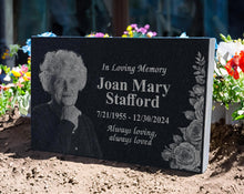 Funeral Tribute Gift - Memorial Service Display - Celebration of Life Keepsake - Cemetery Plot Marker - Gift for Grieving Family - Flowers