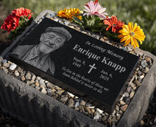 Headstone Grave Marker: Graveyard Headstone | Headstone for grave site | Headstone for Cemetery | Headstone Granite | Headstone w/ Picture