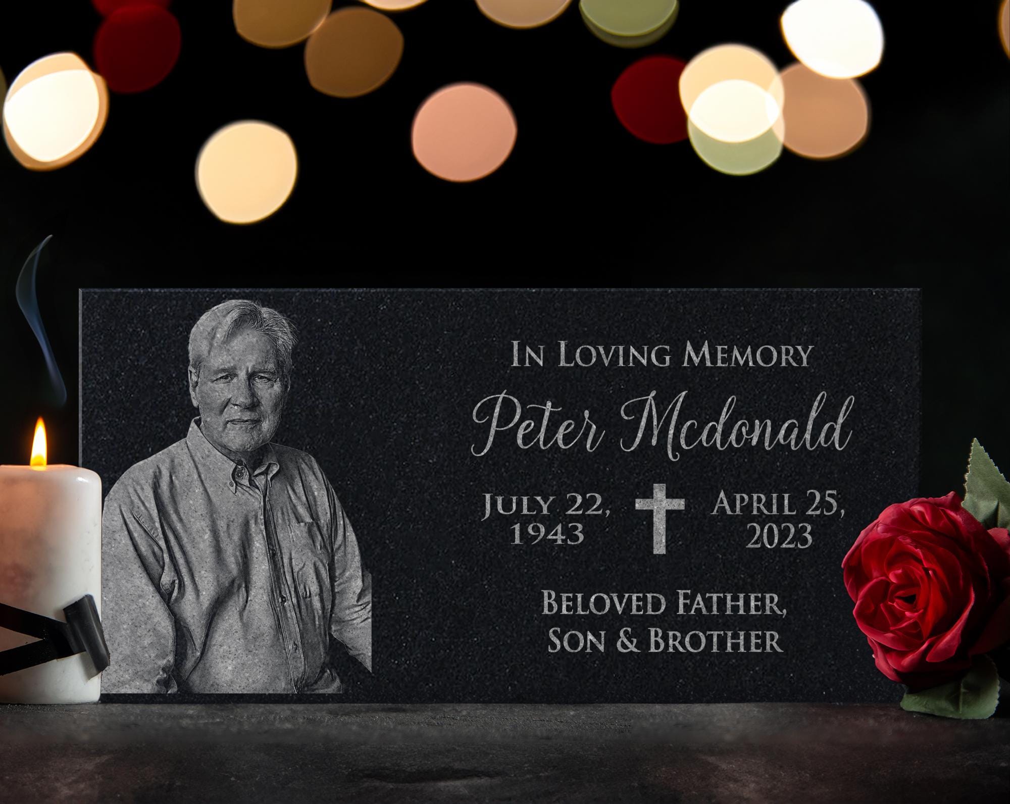 Tombstone Grave Marker, Graveyard Headstone, Memorial Poem, Memorial Monument, Cemetery Headstone, Headstone Design, Garden Memorial Ideas