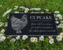 Loss of a Chicken Gift: Rooster and Hen Memorial, Plaque for Farm Lovers, Chicken Passing Away Gift, Farmhouse Decor, Chicken Mom, Pet Loss
