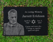 Matzevah Personalized Jewish Grave Marker | Hebrew Yahrzeit Memorial | Star of David Plaque | Shiva Gift | Jewish Monuments | Magen David