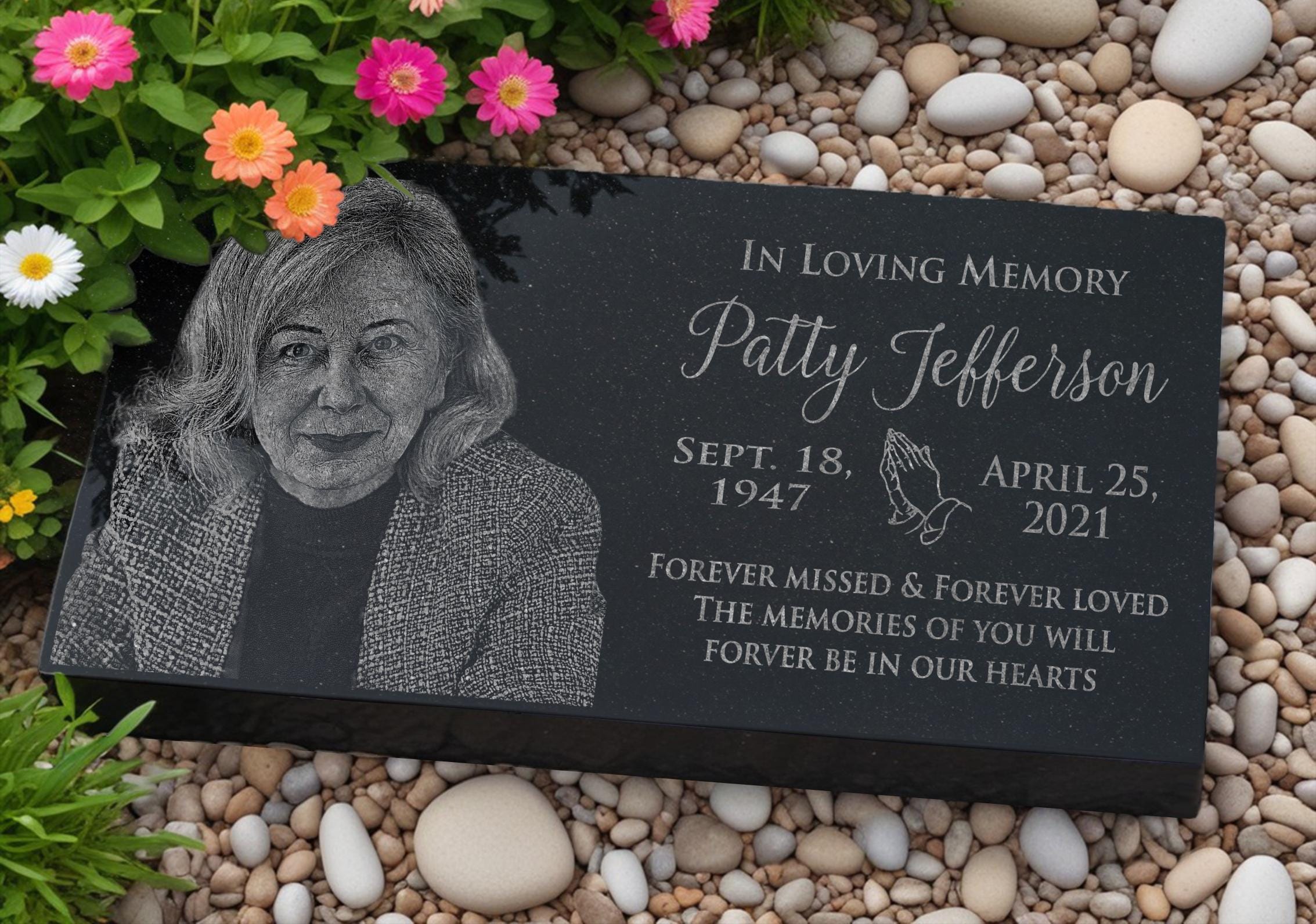 Tombstone Grave Marker, Graveyard Headstone, Memorial Poem, Memorial Monument, Cemetery Headstone, Headstone Design, Garden Memorial Ideas