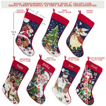 Needlepoint Christmas Stockings Personalized Santa Nutcracker Reindeer Snowman Old World Finished Embroidered Stockings with Names