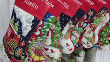 Needlepoint Christmas Stockings Personalized Santa Nutcracker Reindeer Snowman Old World Finished Embroidered Stockings with Names