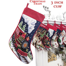 Needlepoint Christmas Stockings Personalized Santa Nutcracker Reindeer Snowman Old World Finished Embroidered Stockings with Names
