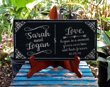 ANNIVERSARY GIFTS Love Quote | Names | Granite Stone Plaque