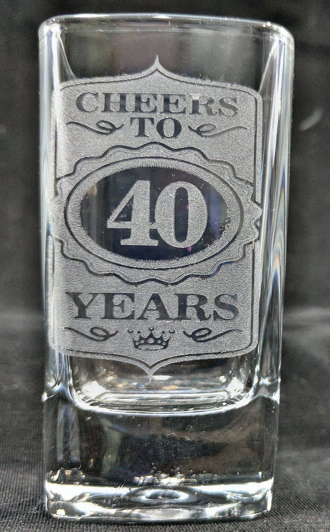 21st Birthday Shot Glass Cheers to 21 Years Glass Custom Engraved Birt–  Stocking Factory