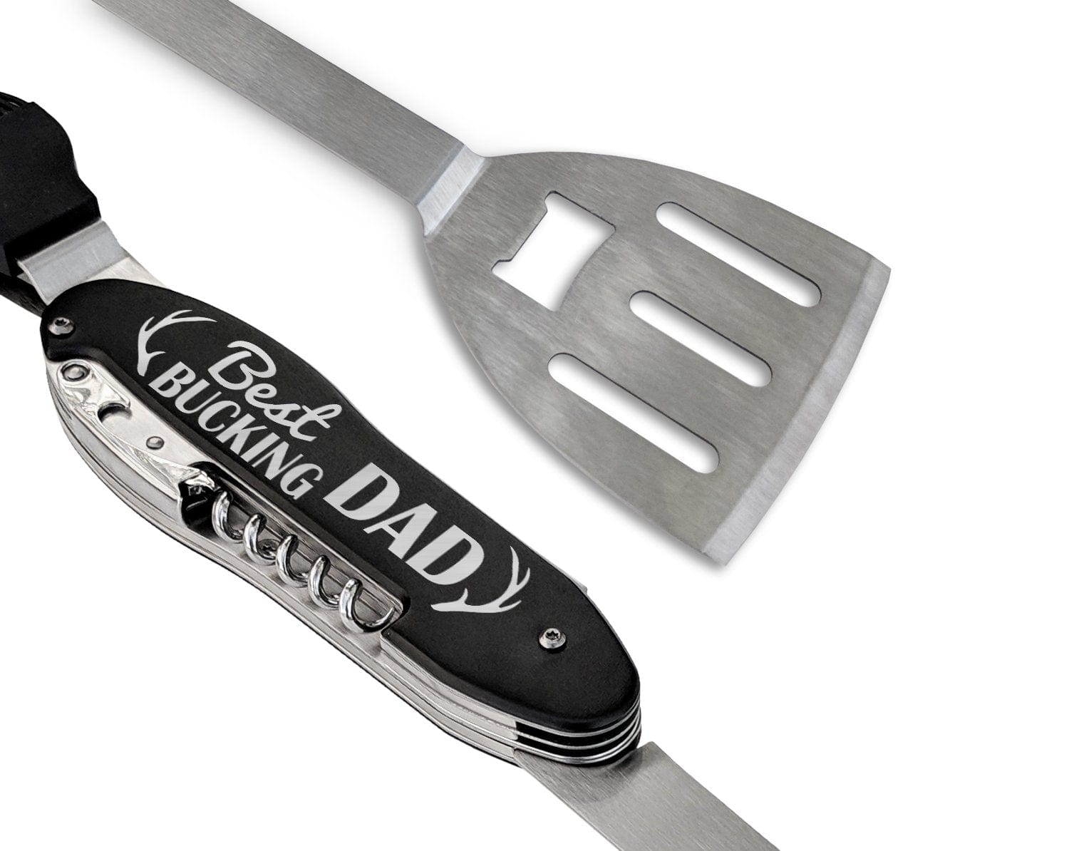 BIRTHDAY GIFTS Best Bucking Dad Personalized Grilling Tools Kit BBQ Custom Grill Set for Dad Papa Fathers Day Country Wedding Father of Groom Barbecue Gift