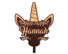 BIRTHDAY GIFTS Unicorn Cake Topper Personalized Cupcake Happy Birthday Party Decorations Favors for Baby's First Girsl Boys Gender Reveal Mom to be gift