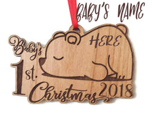 CHRISTMAS ORNAMENTS Baby First Christmas Ornament for Baby's 1st Christmas Baby Girl Or Baby Boy Cute Personalized Polar Bear My First Christmas 2020 Gift Idea