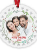 CHRISTMAS ORNAMENTS Ceramic Photo Christmas Ornament 2022 With Cute Holiday Border