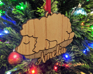 CHRISTMAS ORNAMENTS Christmas Ornament Sheep Farming Farmhouse Gift Country Decor for Grandparents Uncle Brother Sister Unique Birthday Gift Custom Lamb Pet