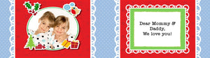 Kids Personalized Christmas Ornament -  Modern Personalized Photo Ornament for Friends & Family