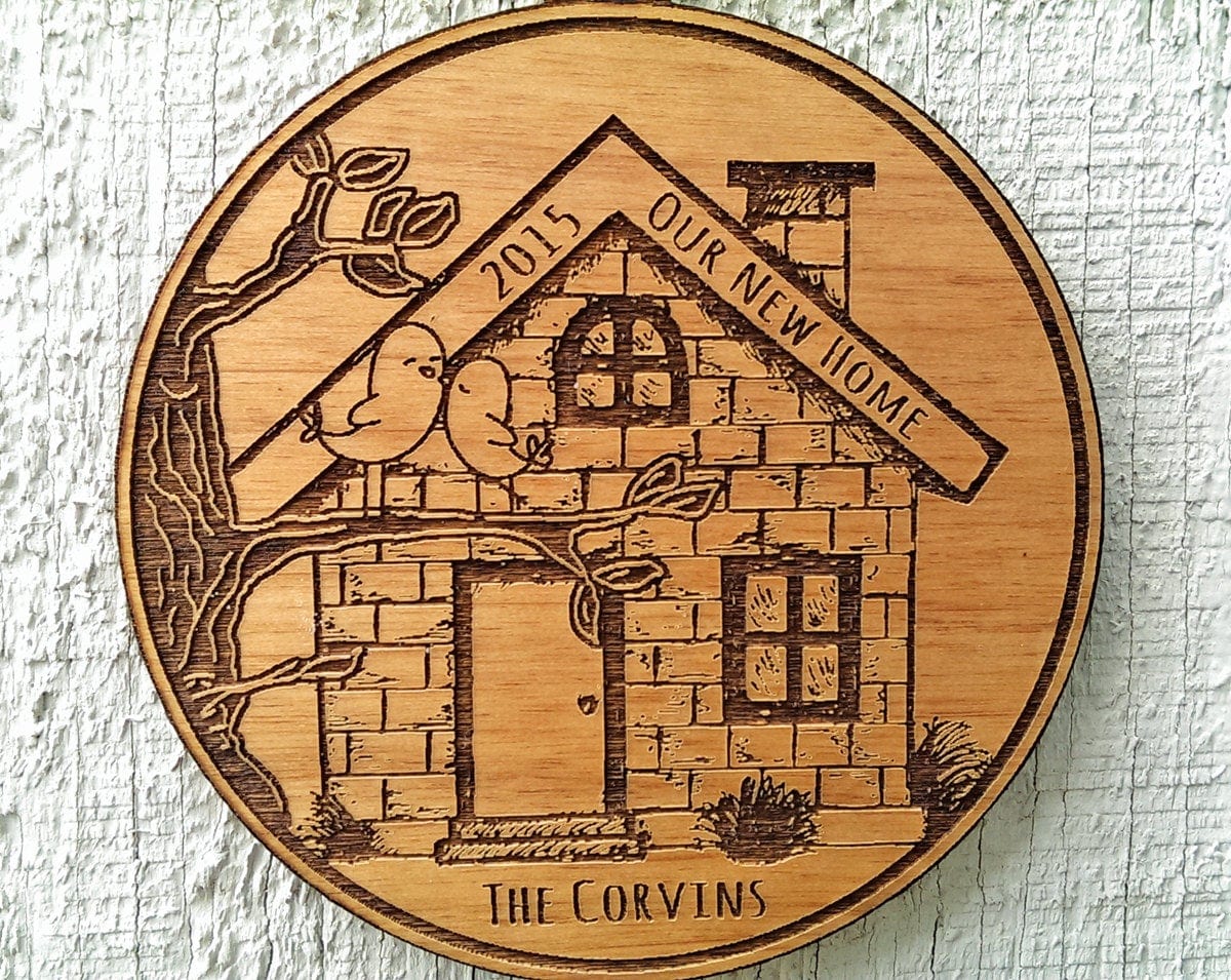 CHRISTMAS ORNAMENTS Our NEW Home Ornament New House Ornament Personalized Christmas Ornament Personalized Housewarming Gift Home Sweet Home House Ornament
