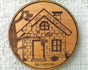 CHRISTMAS ORNAMENTS Our NEW Home Ornament New House Ornament Personalized Christmas Ornament Personalized Housewarming Gift Home Sweet Home House Ornament
