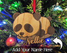 CHRISTMAS ORNAMENTS Panda Bear Baby Shower for Her Gift Idea Baby Sister Brother Christmas Ornament Present for Panda Lover Mom Dad Birthday Holiday Gifts