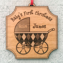CHRISTMAS ORNAMENTS Personalized Baby's First Christmas Ornament Gift Christmas Ornament Name Date Babys Ornaments Babies 2020 1st Boy Girl Engraved Wood Cute