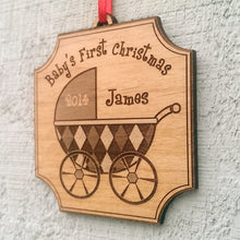 CHRISTMAS ORNAMENTS Personalized Baby's First Christmas Ornament Gift Christmas Ornament Name Date Babys Ornaments Babies 2020 1st Boy Girl Engraved Wood Cute