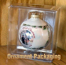CHRISTMAS ORNAMENTS Personalized Glass Photo Ball Ornament