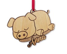 CHRISTMAS ORNAMENTS Pig Ornament for Farmhouse Decor Mini Pig Lover Housewarming Gift Country Christmas Tree Deccor Custom Rescue Pet Gifts Idea for Kids
