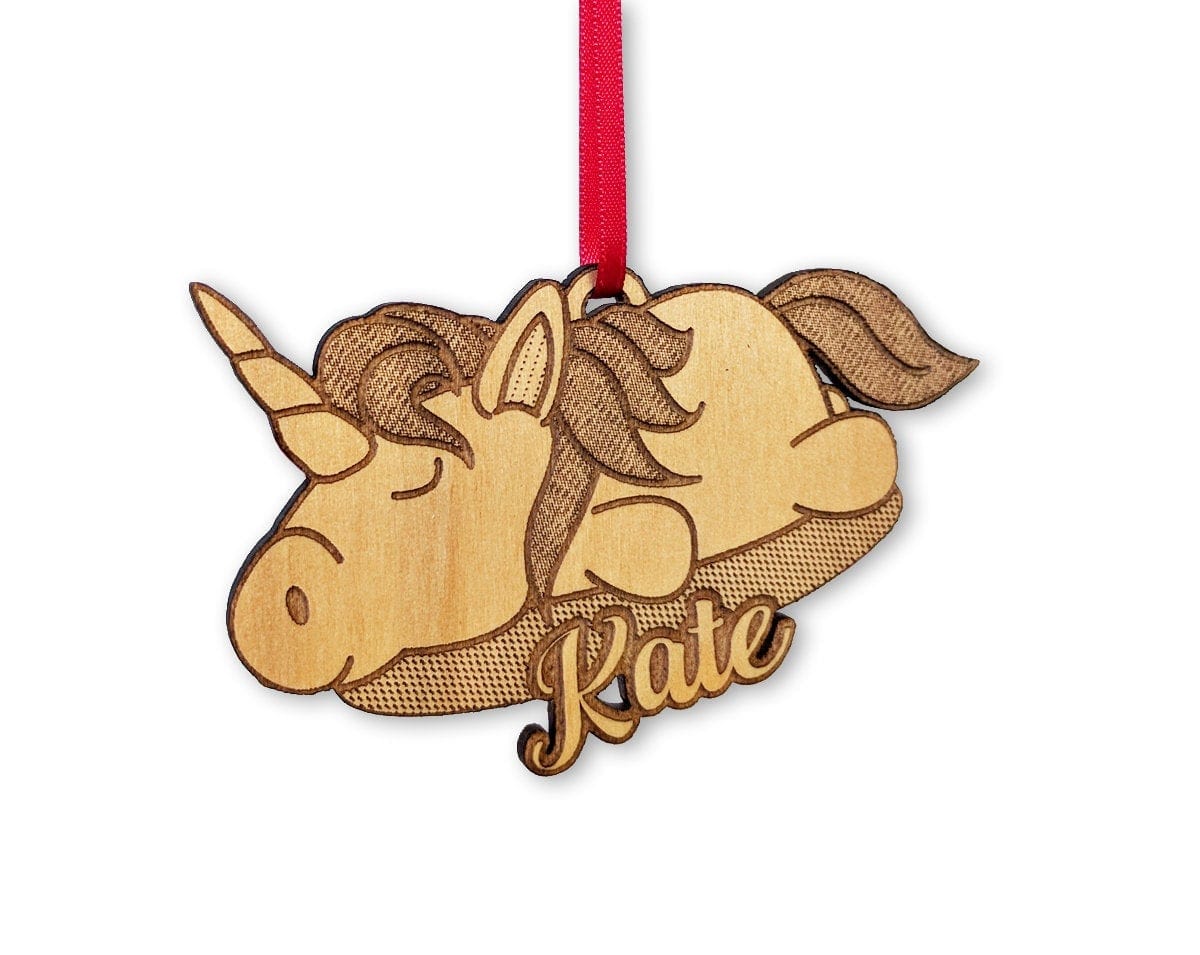 CHRISTMAS ORNAMENTS Unicorn Girls Christmas Ornament Stocking Stuffer Kids Granddaughter 3rd 10th Birthday Gift Decoration Sister Personalized Baby Girls Gifts
