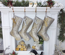 CHRISTMAS STOCKINGS 20" Luxury Sequin Snowflake Stocking