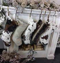 CHRISTMAS STOCKINGS 22" Faux Fur Christmas Stockings | Personalized Monogram Fur Boot Xmas Stocking Luxe Decor Mink Black Silver Grey Brown