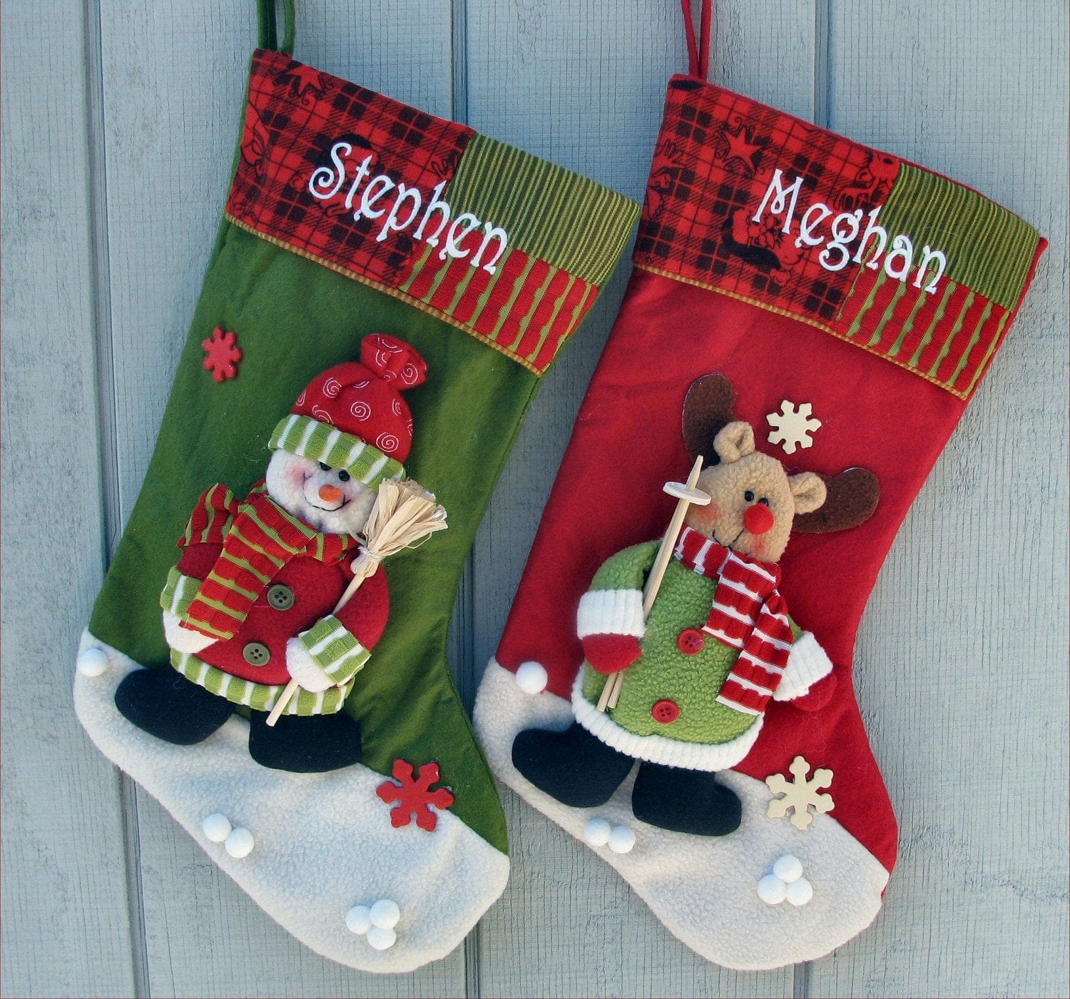 CHRISTMAS STOCKINGS Children's Santa 3D Stocking with Free Personalization