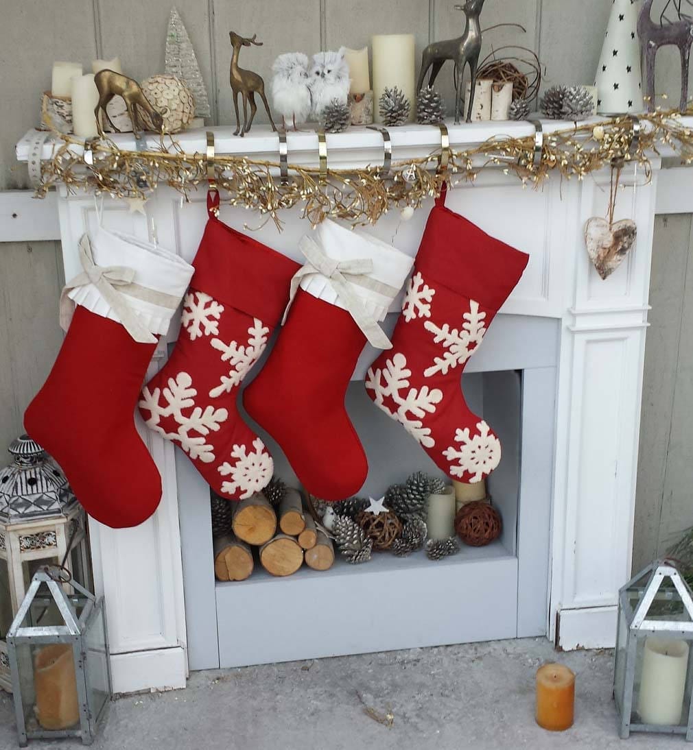 CHRISTMAS STOCKINGS Dark Red Wine Tufted 3D Snowflake Personalized Christmas Stockings Elegant Large Personalized Christmas Stockings Embroidered Monogram Names