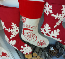 CHRISTMAS STOCKINGS Dark Red Wine Tufted 3D Snowflake Personalized Christmas Stockings Elegant Large Personalized Christmas Stockings Embroidered Monogram Names