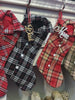 CHRISTMAS STOCKINGS Guy Shirt Plaid Red White Brown Green Personalized Christmas Stockings  for Dad, Grandpa or Son Xmas 2020 Country Western Fun
