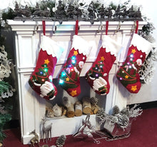 CHRISTMAS STOCKINGS Light Up Snowman Santa Personalized Christmas Stockings
