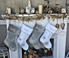 Tooperze White Christmas Stockings,Personalized