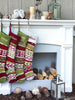 CHRISTMAS STOCKINGS Personalized Knitted Christmas Stockings Red Green White