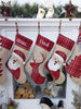 CHRISTMAS STOCKINGS Plaid Deer Santa Tree Personalized Christmas Stockings Christmas  Burlap Country Kids & Family Xmas 2022