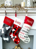 CHRISTMAS STOCKINGS Primitive Dog Felt Stockings Personalized with Pet's Name