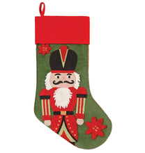 CHRISTMAS STOCKINGS Whimsical Nutcracker or Cute Snowman Tufted Velvet Children's Christmas Stockings Embroidered and Personalized with Names Family Heirloom