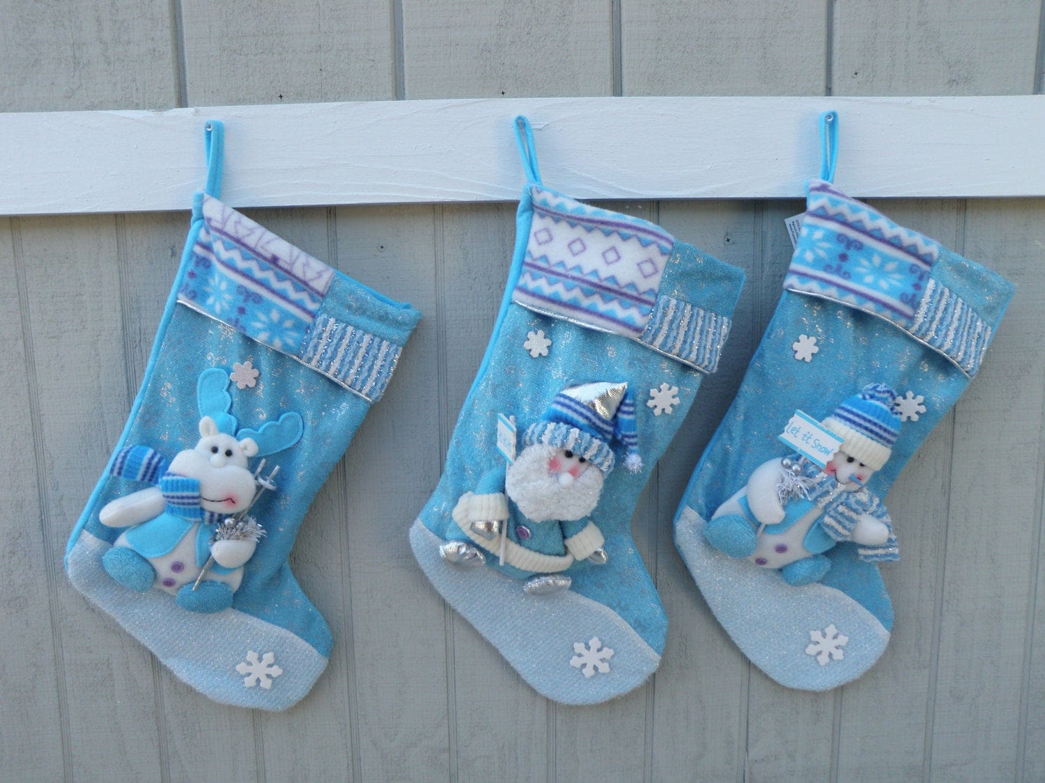 CHRISTMAS STOCKINGS Winter Wonderland Free Personalized Stockings