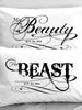 COUPLES GIFTS Beauty and the Beast Pillowcases Boyfriend Girlfriend Couple Anniversary Pillowcases for Him for Her