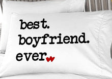 COUPLES GIFTS Best Boyfriend Ever Valentines Card on a Pillowcase  for him Couple  Valentine s Day Love BF Bedroom Funny Valentine's Day Pillow Gift Idea