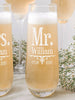 COUPLES GIFTS Future Mr. Mrs. Wine Flutes Set of 2 Stemless Vows Engagement Proposal Mom Dad Grandma Anniversary Newly Married Couples Gifts Bridal Decor