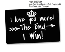 COUPLES GIFTS I Win! Funny Couple Gift for Husband Wife Newly Married Bride Groom Wedding Vows for Wedding Day Engraved Wallet Insert Card Keepsake Gifts